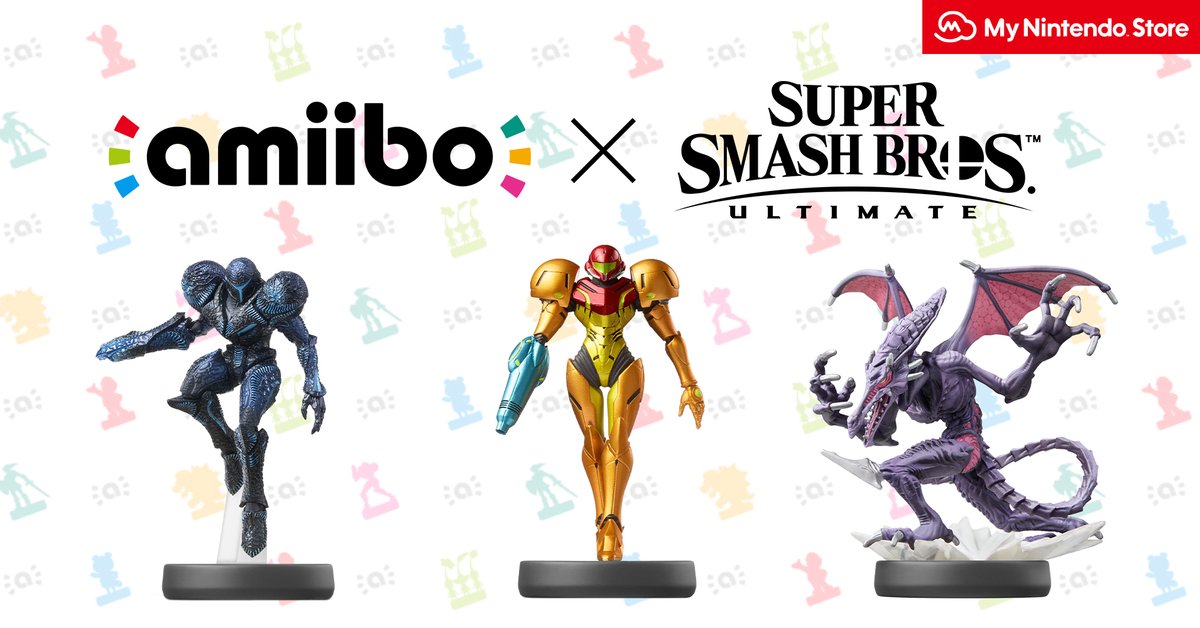 Nintendo Uk A Twitter Prepare For Metroid Dread With Metroid Amiibo From The Super Smash Bros Collection Using Samus Once A Day Will Replenish Life Energy While Dark Samus And Ridley Will