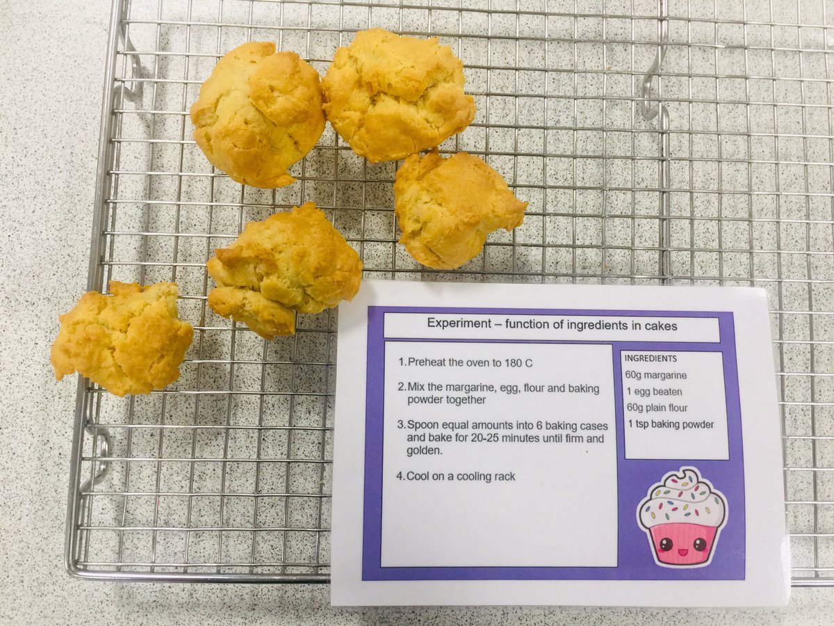 griffin_he's tweet photo. Last week, HFT were experimenting with the functional ingredients of cakes 🧁 @FoodTextiles @LargsAcademy #foodexperiments https://t.co/r0Nx4Z2NNW