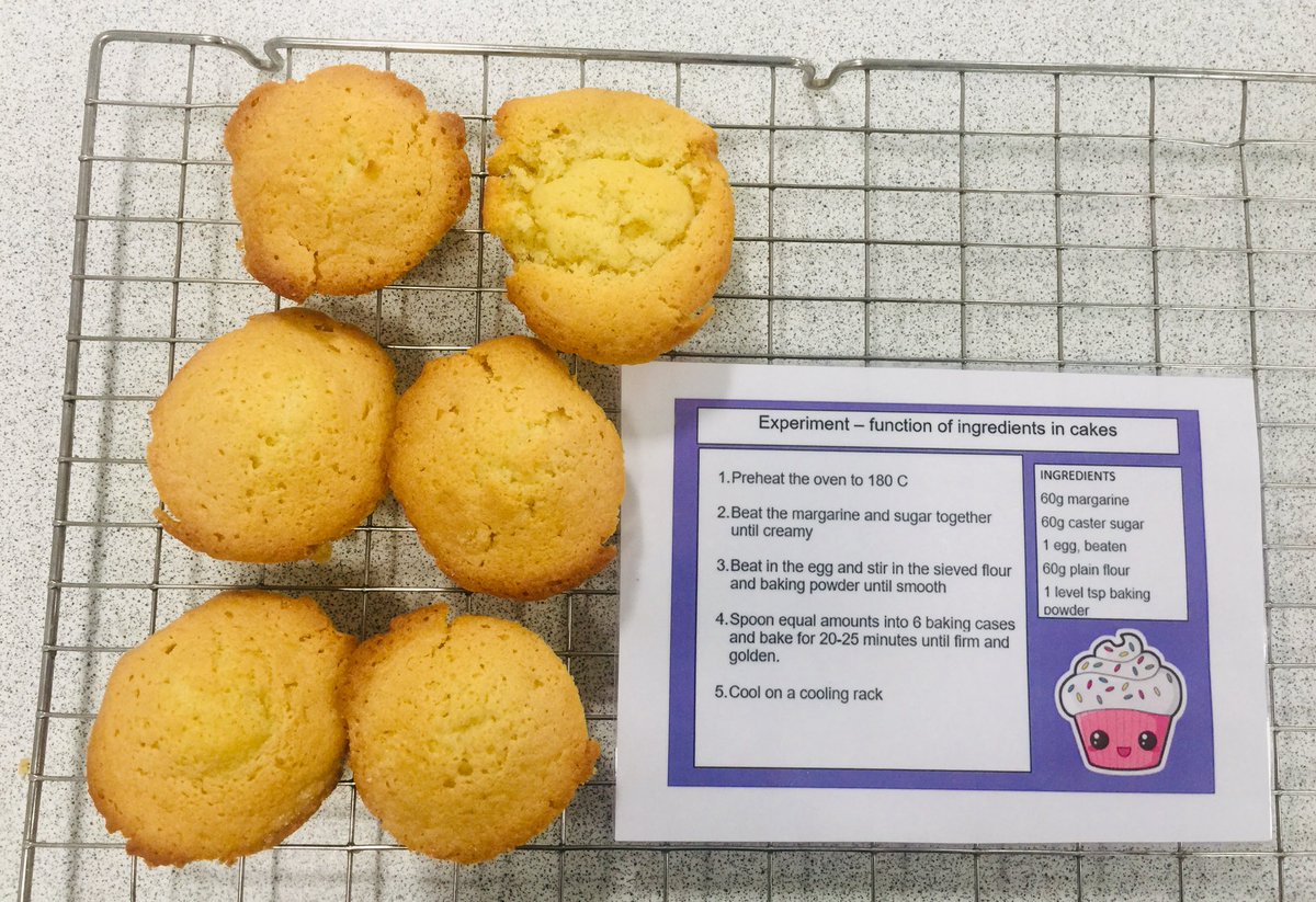 griffin_he's tweet photo. Last week, HFT were experimenting with the functional ingredients of cakes 🧁 @FoodTextiles @LargsAcademy #foodexperiments https://t.co/r0Nx4Z2NNW