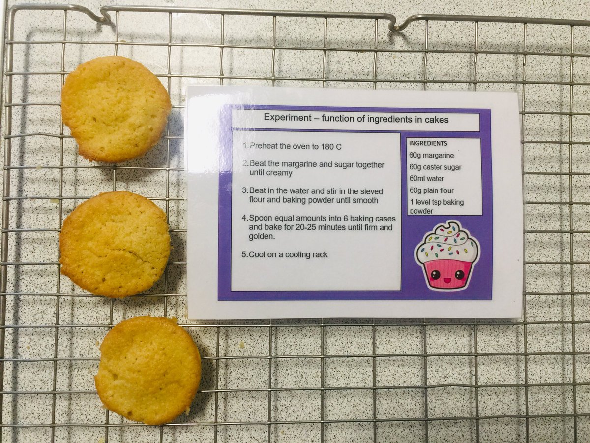 griffin_he's tweet photo. Last week, HFT were experimenting with the functional ingredients of cakes 🧁 @FoodTextiles @LargsAcademy #foodexperiments https://t.co/r0Nx4Z2NNW