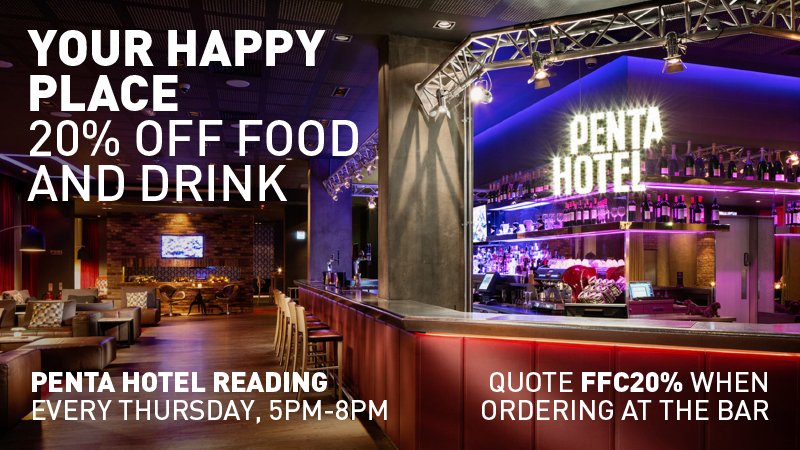 Exclusive offer to First Friday Club members - thanks <a href="/pentareading/">Pentahotel Reading</a>