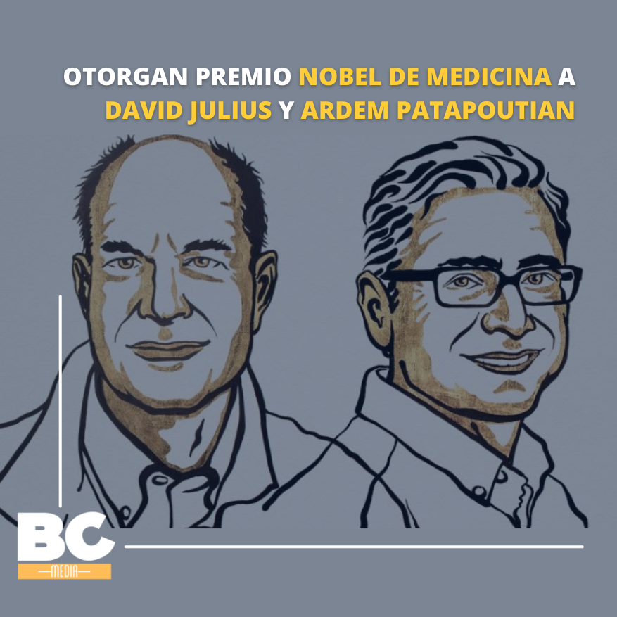 BcmediaNews's tweet photo. #Internacional 🌎 Los biólogos moleculares lograron hallazgos en receptores de temperatura y tacto.
#DaleClick 👉… https://t.co/wEn58onT9s 

#BCMEDIA
#PremiosNobel #NobeldeMedicina #DavidJulius #ArdemPatapoutian https://t.co/1KDWhejWPU