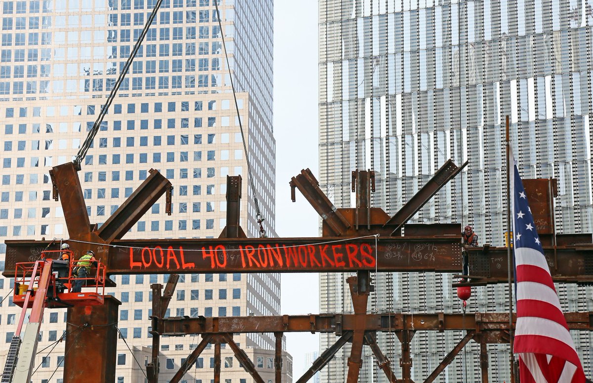 4WTC's tweet photo. We just want to take some time today to say thank you to all the hardworking men and women who have left their mark on downtown NYC and a lasting legacy with all of us.
Thank you for all you do.
#WTC #Local40 https://t.co/5UPIH85STI