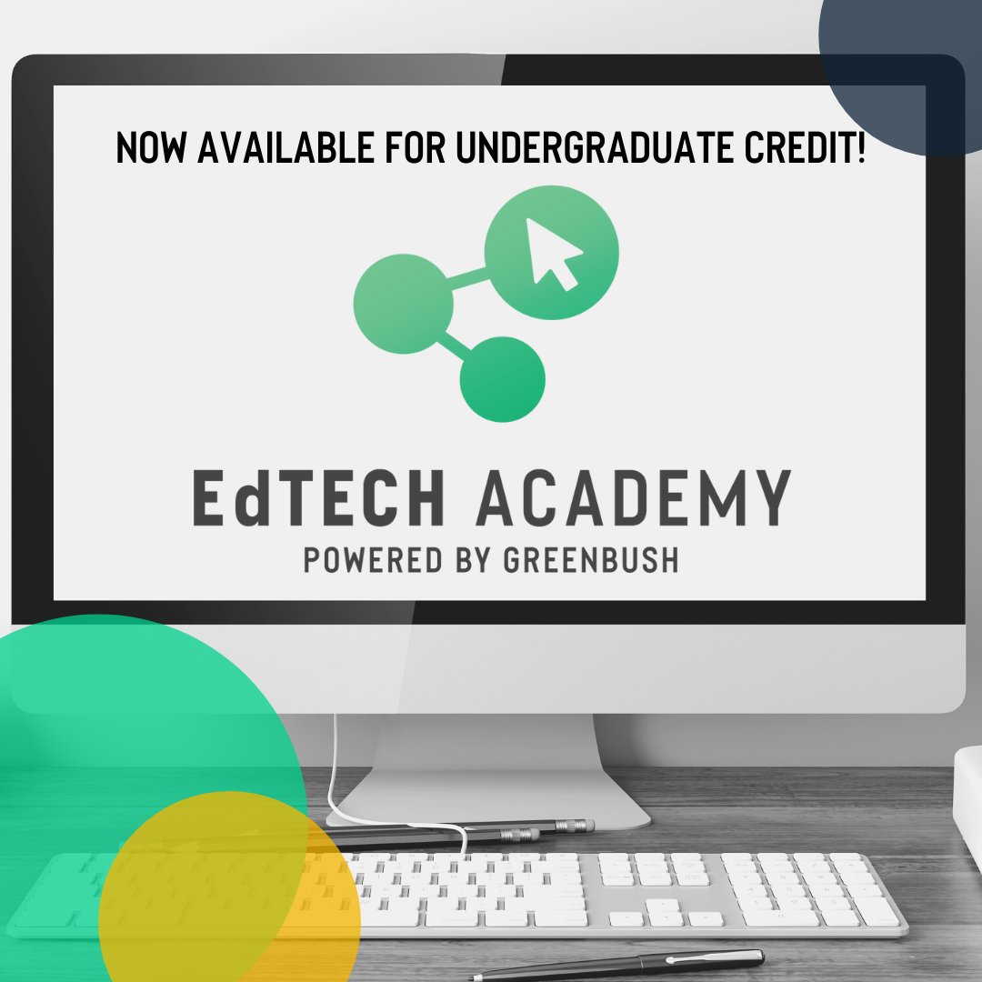 GreenbushESC's tweet photo. Big news! Undergraduate college credit through Pittsburg State University is now available for completing modules on EdTech Academy! If you are not a member, please reach out to Ronnie Williams to become one. Free trials are available! https://t.co/A7hqeIYyBq #edtechacademy https://t.co/QImdsTs6oQ