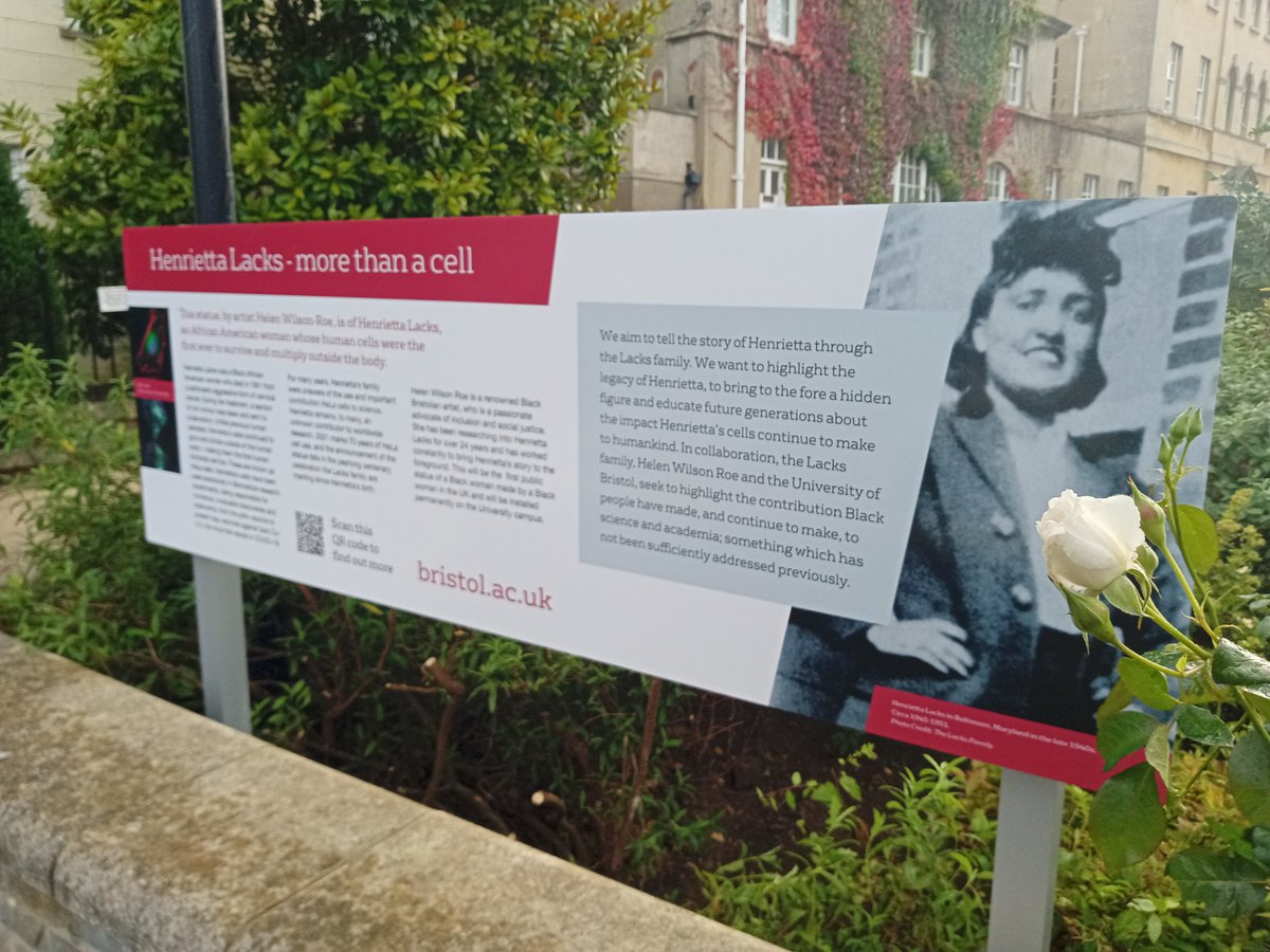We were delighted to sponsor the official unveiling ceremony of the Henrietta Lacks statue this afternoon. A fantastic atmosphere, with very powerful speeches and a brilliant turn out. <a href="/BristolUni/">University of Bristol</a>