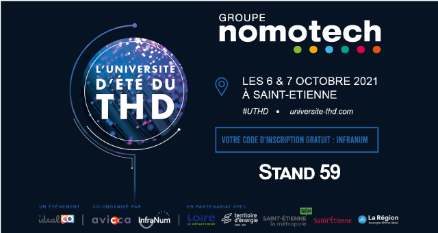 Ensemble construisons un monde connecté !
Les 6 &amp; 7 octobre 2021, retrouvez le Groupe NomoTech et ses filiales, à l’UTHD de Saint-Etienne 
#SmartCity #IoT  #WiFi  #THD #Connectivité #solutionstelecomglobales
<a href="/NomoTech/">のもと</a> <a href="/pro_ozone/">Ozone Pro</a>  <a href="/Nomosphere/">NOMOSPHERE</a> <a href="/Nomosense/">Рофлан Злодей</a>