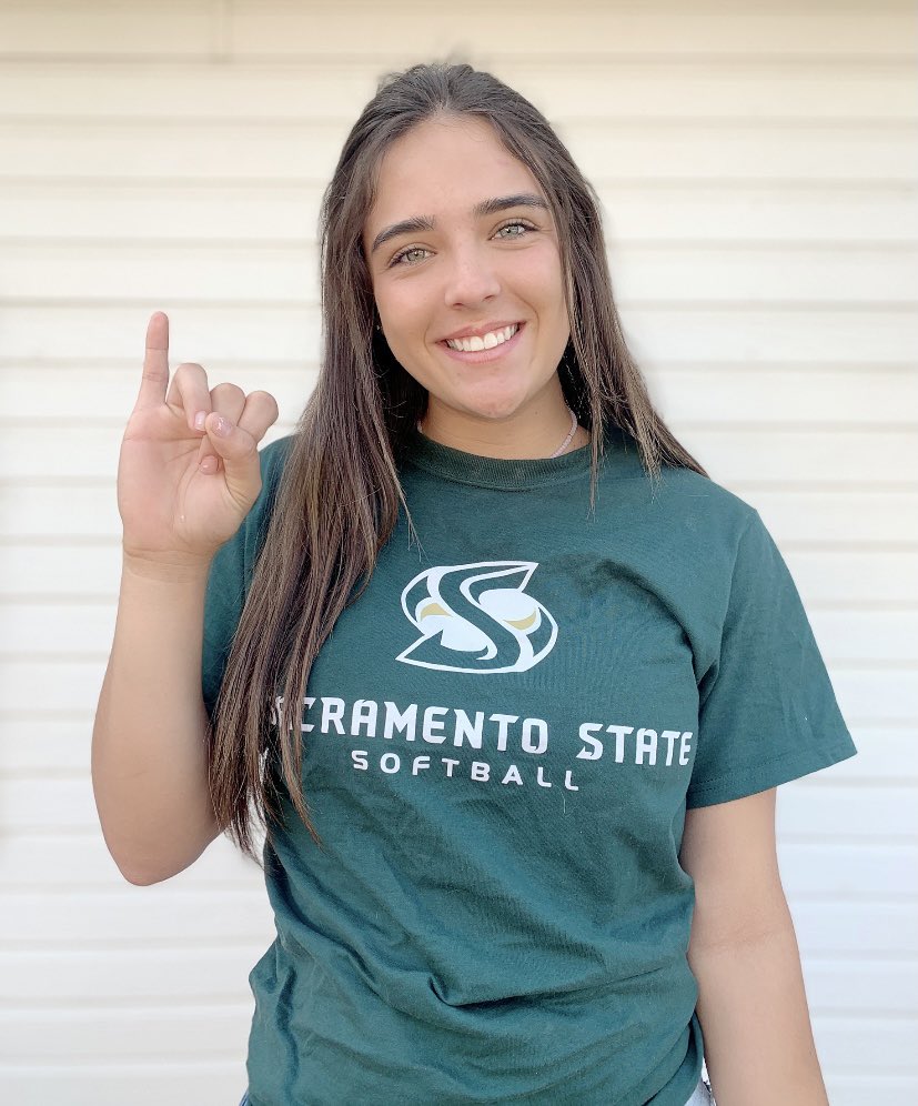 katiemarsh2022's tweet photo. I am happy to announce my commitment to further my education and play D1 softball at California State University, Sacramento. I would like to thank all of my coaches, teammates, and family, as well as Coach Perez, Coach Naka, and Coach Rios for allowing me this opportunity! https://t.co/qNYkWIPZTZ