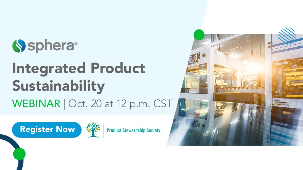 SpheraSolutions's tweet photo. Integrate #product #sustainability within your product stewardship processes by leveraging existing data and using a shared #data foundation. Francis Trudeau, Sebastian Schulz, and Laura Patrick from Sphera, with backgrounds in product compliance, #chemicalmanagement, and https://t.co/sKgaYatUoN