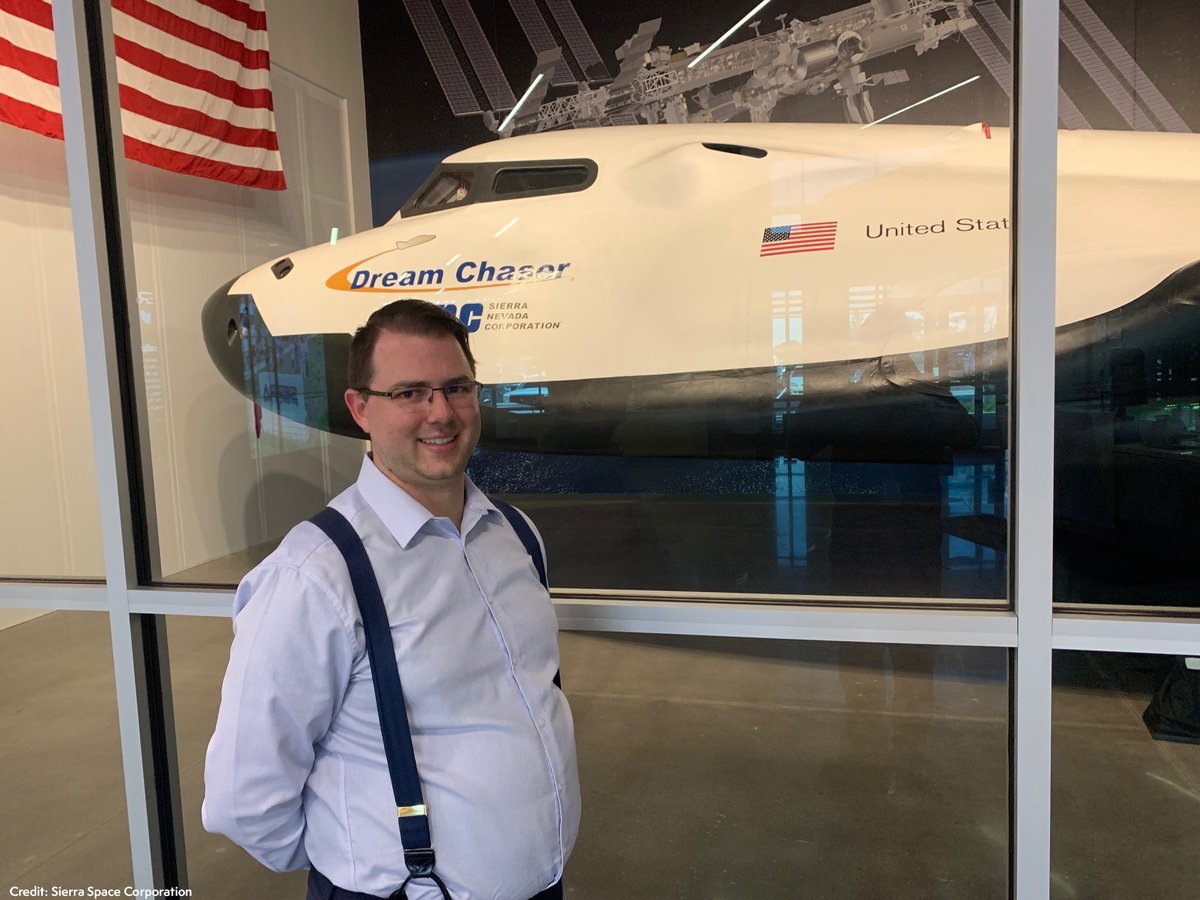 Christopher has traveled to 70 countries, co-owns pizza restaurants &amp; oh yeah, works on the Dream Chaser team! We’re learning about his work securing a partnership w/Spaceport Cornwall, plus how an engineering background translates into pizzeria ownership. bit.ly/2YoDoBx