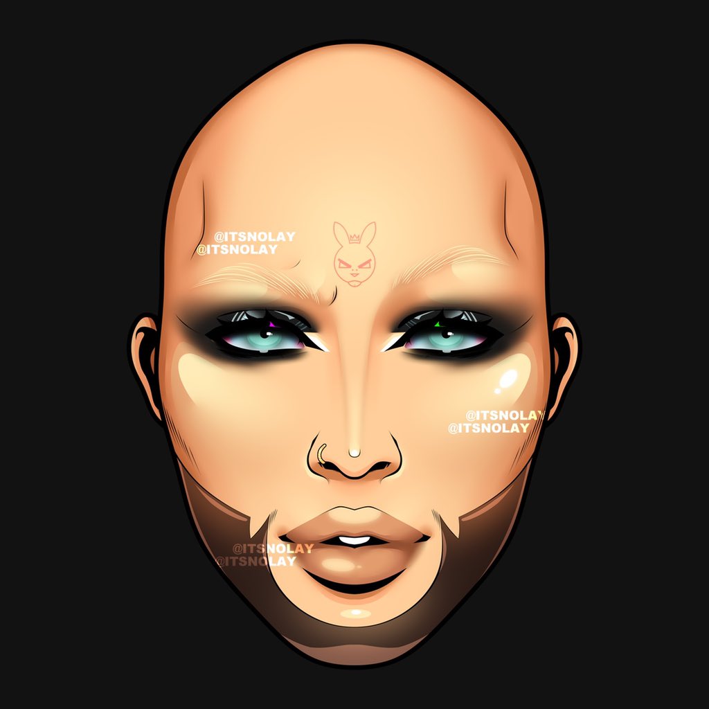 MakeupByStevenT's tweet photo. Mug. The incredibly talented @itsNolay created this amazing artwork of me. 🖤 🎨 #itsNolay #mua #makeupartist #makeupByT #makeupByStevenT #MUAnotMUE https://t.co/W8rAsu5Lug