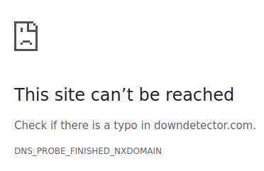 You know its bad when even downdetector.com is down. #facebook #instagram #whatsappdown