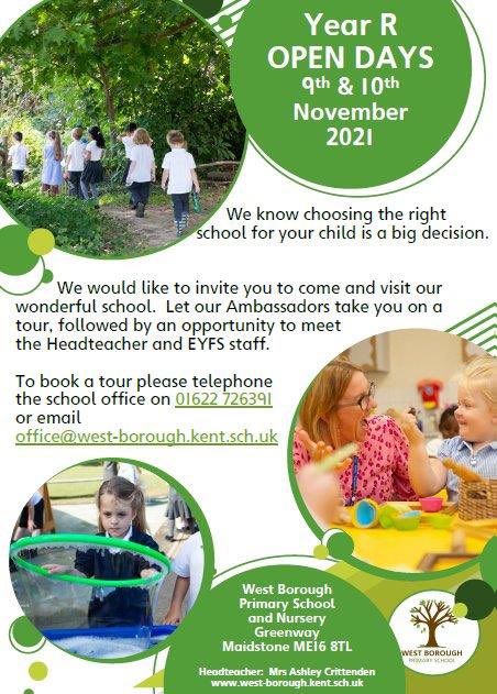 Do you have a child due to start school in September 2022? Join us for a tour in November.