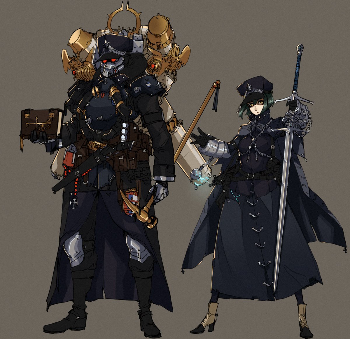 MinisterOvVox's tweet photo. The Bastille(s), Jacque Martel and Fiona San Antonieta
Daemon x Core
Char 2C [Polaris Class] Panzermench and Penantent Knight

#suitpunk #dæmonxcore #DxC #artwork https://t.co/yIzMxMNmtY