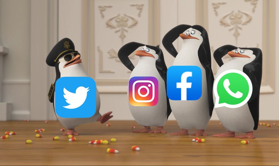 Fan_i8's tweet photo. *Whatsapp, Facebook and Instagram are down*
Everyone coming back to twitter:

#WatsappDown

#WhatsApp https://t.co/F0cnyuYWm5