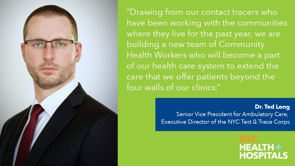 Dr. Ted Long, the Executive Director of the #NYCTestandTrace Corps, says the new #NYCPublicHealthCorps will prioritize health equity in communities hardest hit by the #COVID19 pandemic. Learn more: bit.ly/2YeFNyx