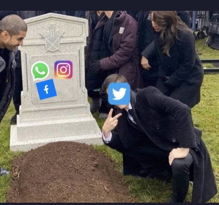 Twitter showing us how to get rid of people who compete with us

#WhatsApp 
#Facebook