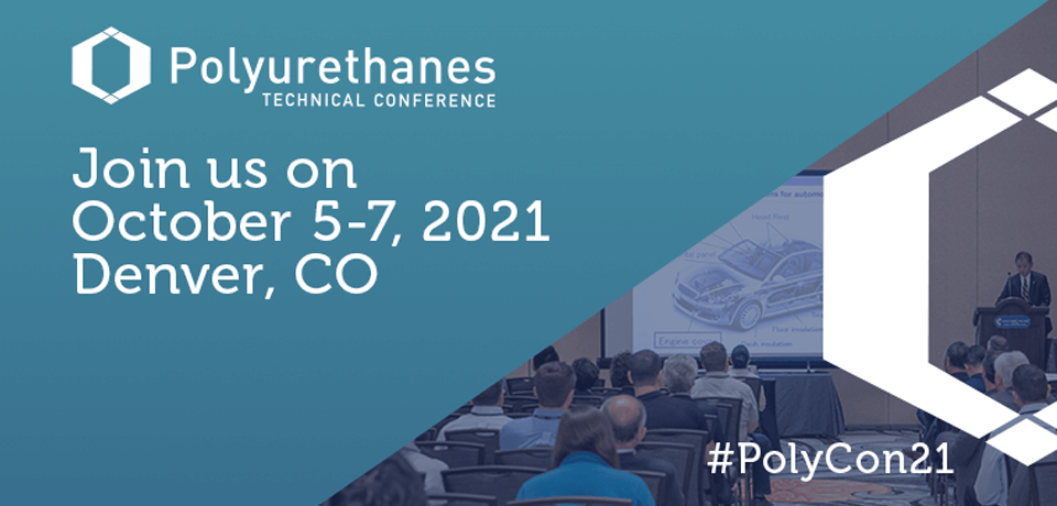 SusterraPDO's tweet photo. We hope you visit booth #309 at the 2021 CPI Polyurethanes Technical Conference. For polyurethanes, #Susterra® propanediol is an excellent polyol or chain extender that gives manufacturers flexibility when developing high-performing, plant-based solutions. https://t.co/QPFDDowtMT https://t.co/KBcIzxSek9
