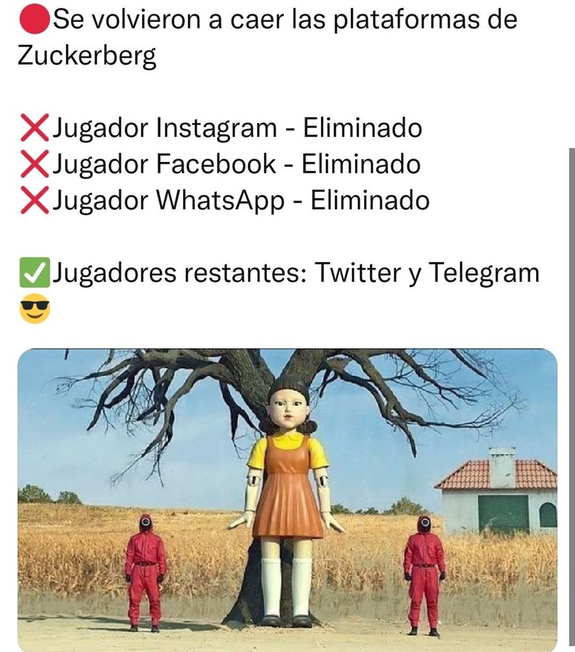 mglauco's tweet photo. #whatsappdown #Round6 https://t.co/F2ooHbV5Bt