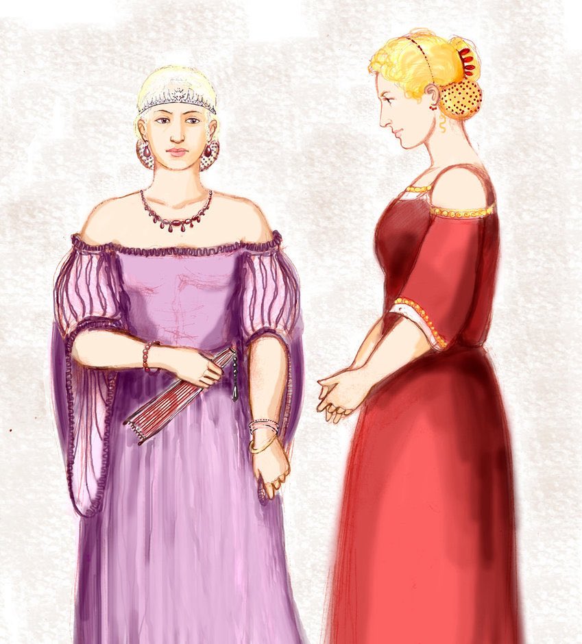 lady joanna, the daughter of lord tytos’s late brother ser jason, was already in king’s landing; she had been serving as a lady-in-waiting and companion to rhaella since 259 AC.

artist • deviantart.com/lumbrineris
