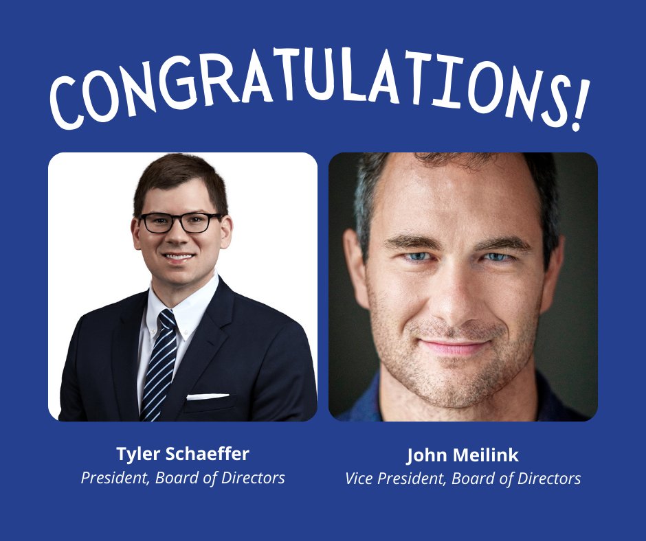 Please join us in congratulating the new President of our Board of Directors, Tyler Schaeffer! We would also like to extend an extra special thank you to our immediate past president, John Meilink.

Thank you to all of the wonderful members of our board!

#playgrounds #nonprofit