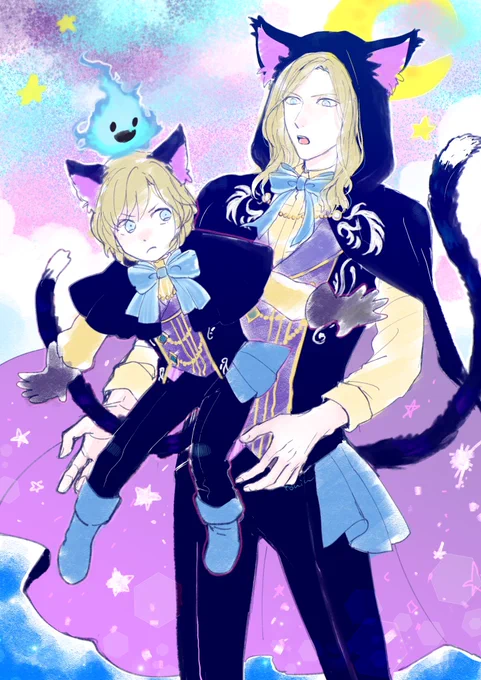 シャイニング早乙女の妙な力で伯爵さんと執事さんが分裂しちゃった!🎃👻🐱 