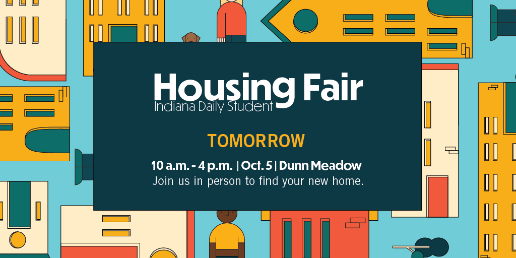 IDS HOUSING FAIR! TOMORROW! 🏡 Head over to Dunn Meadow from 10 a.m. to 4 p.m. to find your Bloomington home for Fall 2022 and to enter for your chance to win HUGE prizes from our sponsors and vendors. fb.me/e/zV6HDPLc