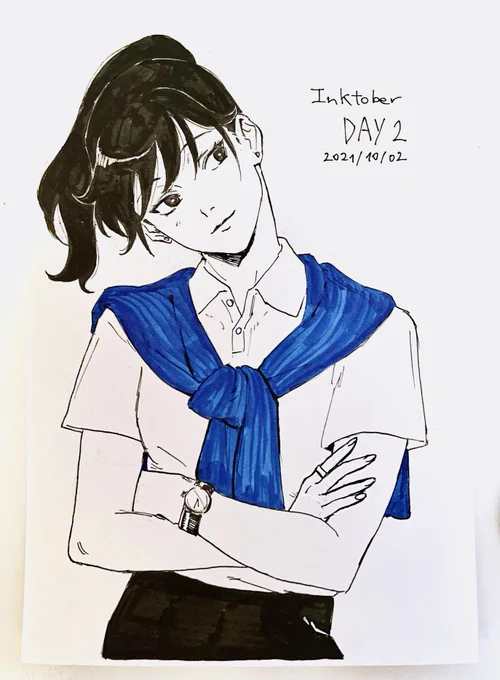 できるだけオリキャラで描いていきたいと思います!これは4日分のイラスト
#Inktober 