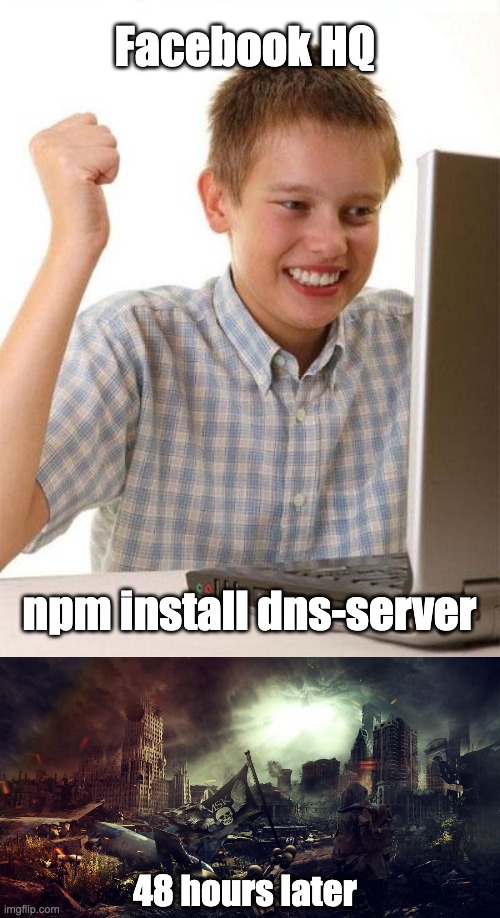 cyb3rops's tweet image. #Breaking #DNSBlackout 

the intern had an idea