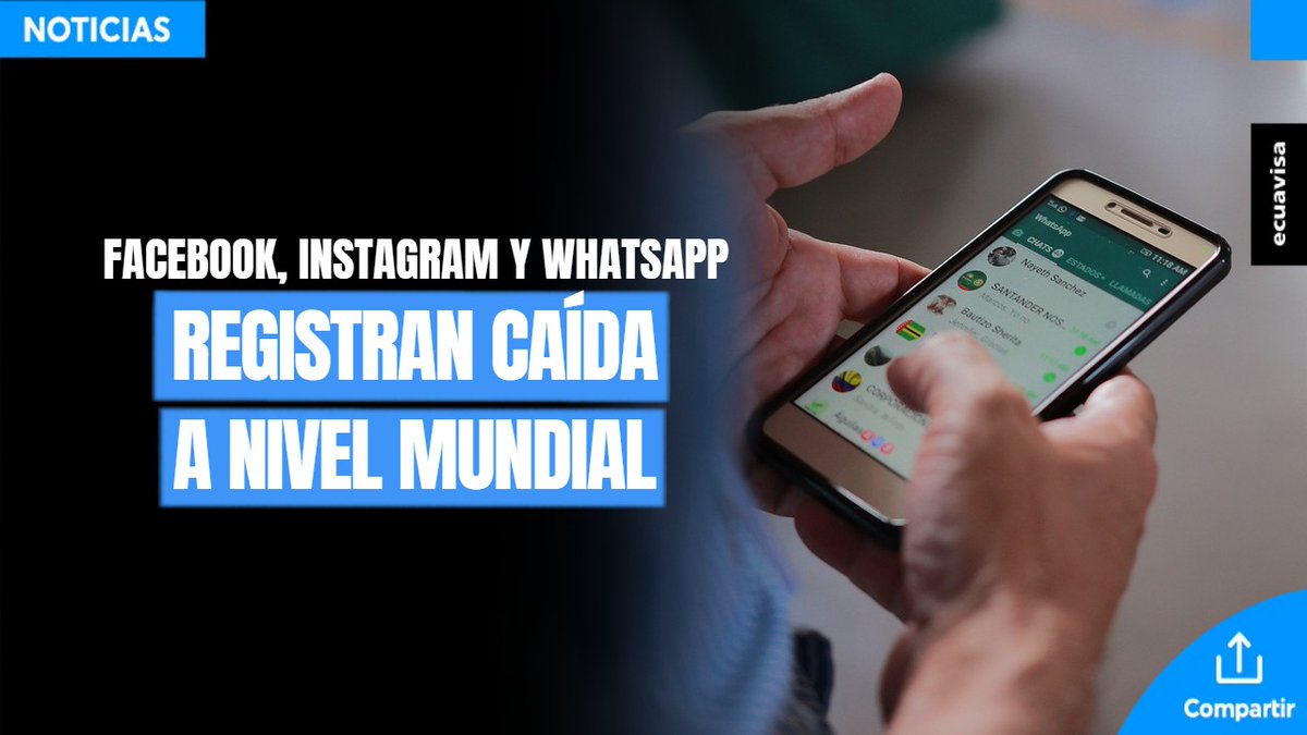 EcuavisaInforma's tweet photo. ¡ATENCIÓN! Las tres #RedesSociales no funcionan en varias partes del mundo: https://t.co/5ZZyScxEQ1 https://t.co/T2VrzibuUh