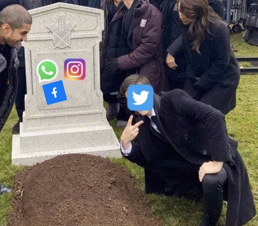 RIP #whatsapp #facebook #instagram