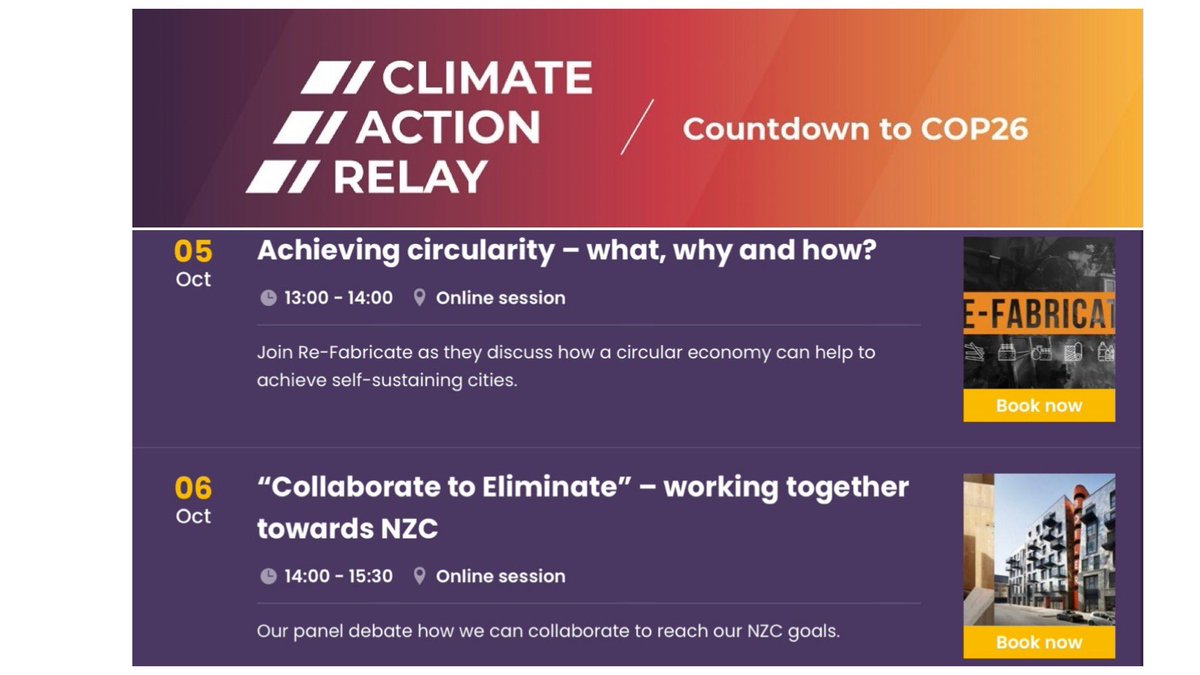 Two interesting online events this week from @StrideTreglown’s #ClimateActionRelay series.
climateactionrelay.com/events/