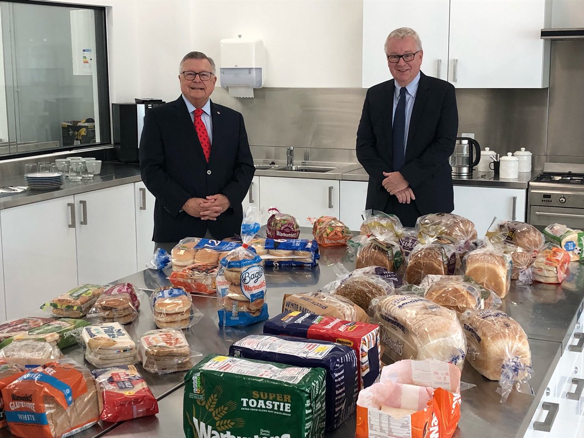 With Brett Warburton at his company’s HQ in the Manchester area. This family food co has been in business here since 1876, and they are one of Canada’s most consistent and reliable customers for top quality wheat for top quality bread products. Thank you for decades of loyalty!