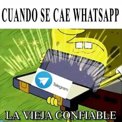 Se cayó WhatsApp y hay una migración masiva a Telegram

bit.ly/3Aln0il
