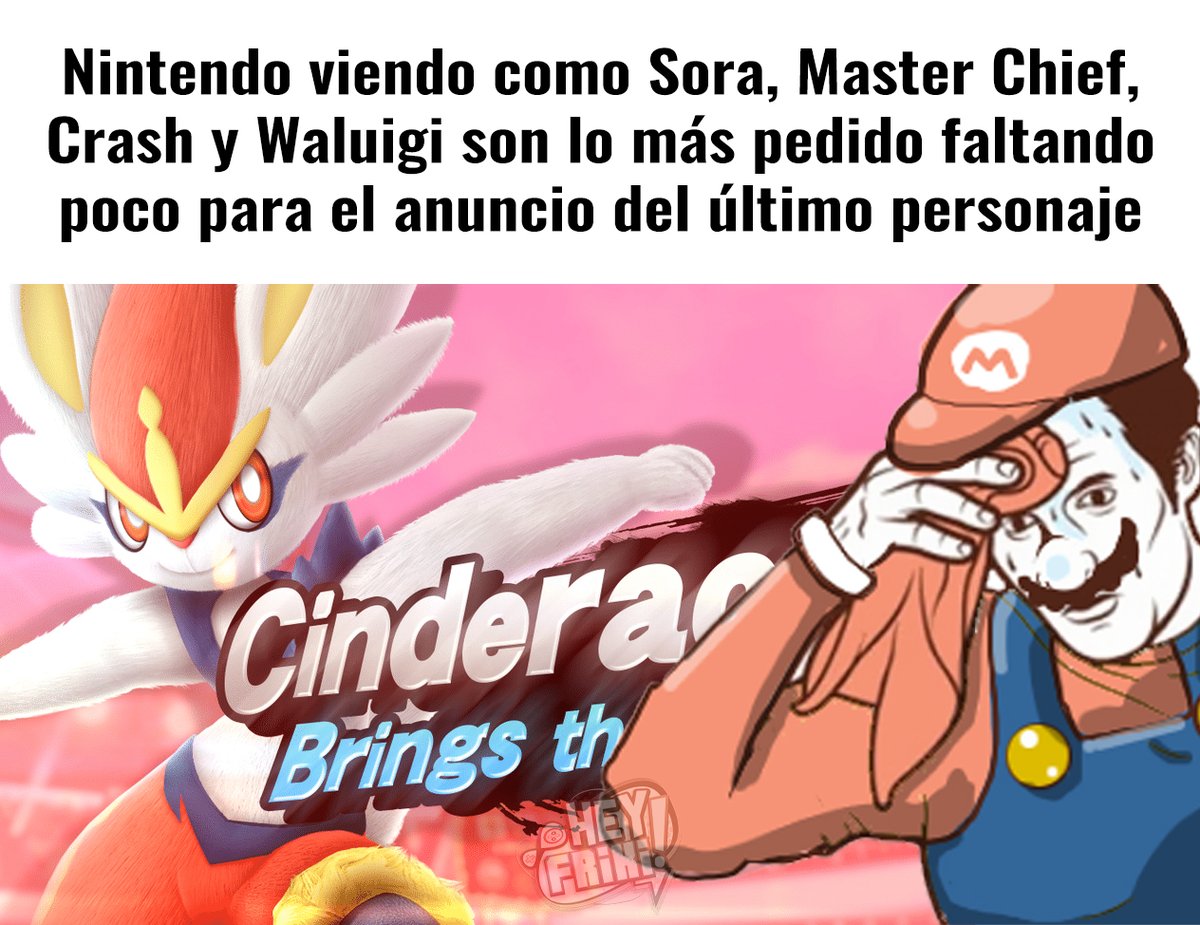 HeyFrikiChannel's tweet photo. ¿Listos para mañana? Odio al conejo Trix pero honestamente es lo más probable, pero quien sabe, puede que sea toda una sorpresa, ¿a qué personaje quieren ver como último DLC de Smash Ultimate?
#SmashBrosUltimate #Sakurai #Nintendo #Cinderace #FighterPass #SSBU #nintendoswitch https://t.co/XGiAOuObYQ