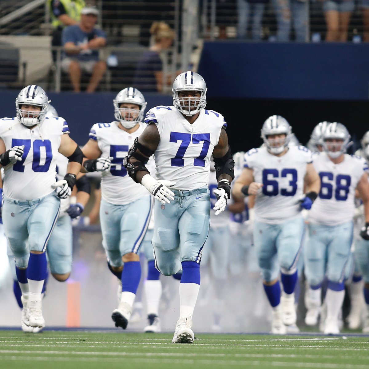 The Cowboys have 3️⃣ of the Top-5 highest-graded offensive linemen this season 🤯

Zack Martin - 93.4 (2nd)
Tyron Smith - 91.6 (3rd)
Connor McGovern - 88.6 (5th)