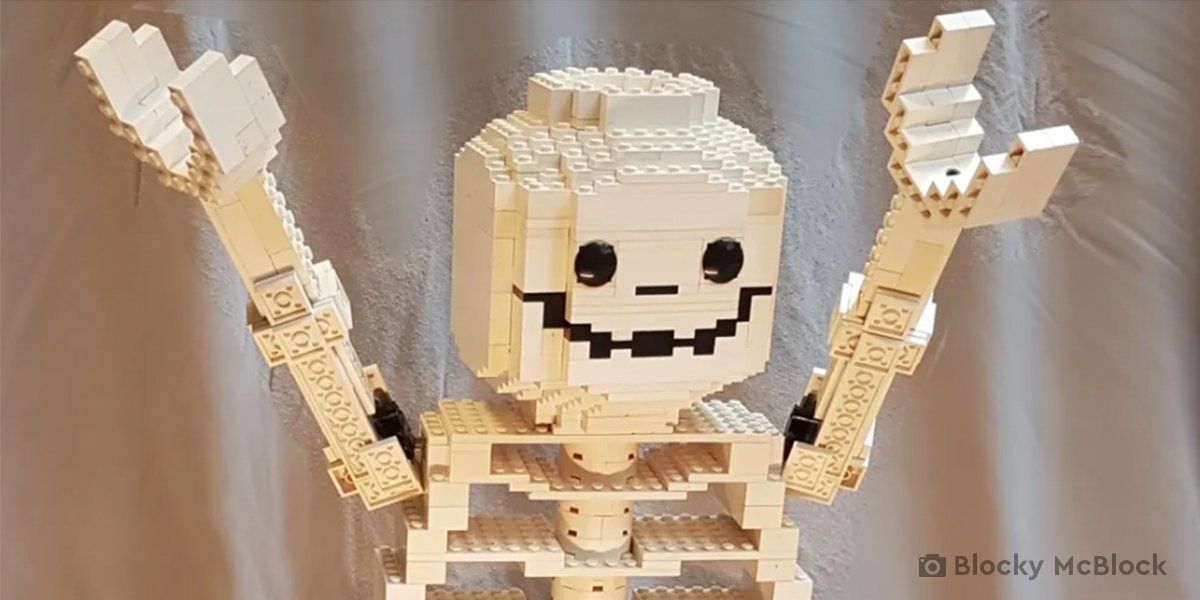 LEGO_Group's tweet photo. How we feel on the inside AND outside when October begins. ☠️😊 #MOCMonday #MyOwnCreation 📸 @BlockyMcBlocky https://t.co/ziJaZaDr0n