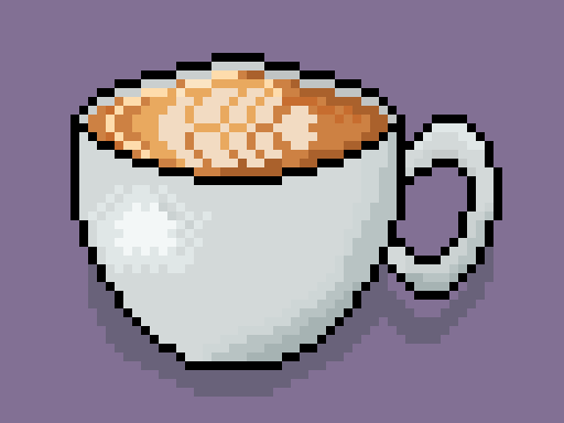 NicaKnight's tweet photo. As they say: reduce, reuse, recycle. If this cup looks familiar, then you're right! 😆

Day 4 - Latte art

#latte_art #octobit #pixelart #pixelstudio https://t.co/2IezOBCiYm