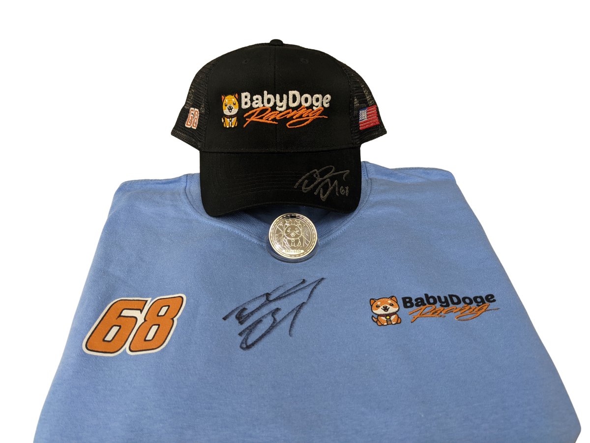 Baby Doge (@babydogecoin) on Twitter photo Since <a href="/brandonbrown_68/">Brandon Brown</a> won <a href="/TALLADEGA/">Talladega Superspeedway</a>, we're giving away a limited edition, Baby Doge Racing Pack!
1. BDC Racing Hat & T-Shirt Both signed by Brandon Brown
2. Silver Baby Doge Coin
Rules:
MUST Follow <a href="/BabyDogeCoin/">Baby Doge</a>
Retweet & like this tweet
Winner announced 10/6 4pm UTC Since <a href="/brandonbrown_68/">Brandon Brown</a> won <a href="/TALLADEGA/">Talladega Superspeedway</a>, we're giving away a limited edition, Baby Doge Racing Pack!
1. BDC Racing Hat & T-Shirt Both signed by Brandon Brown
2. Silver Baby Doge Coin
Rules:
MUST Follow <a href="/BabyDogeCoin/">Baby Doge</a>
Retweet & like this tweet
Winner announced 10/6 4pm UTC