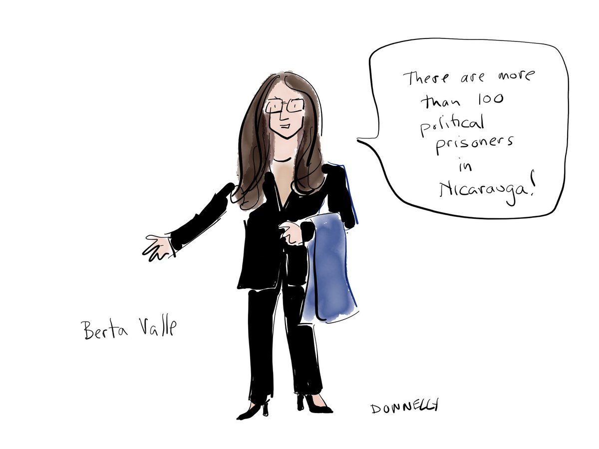 lizadonnelly's tweet image. Nicaragua has over 100 political prisoners. @bertavalle speaks and pleads for the release of her husband and others held by the government. @OsloFF @HRF #off2021 #TruthIgnited