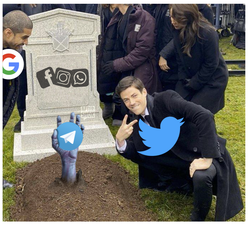 aryo_msd's tweet photo. @telegram coming out of the grave!
 #facebookdown #instagramdown #whatsappdown
#WhatsApp #Telegram https://t.co/mMnO37QqZJ