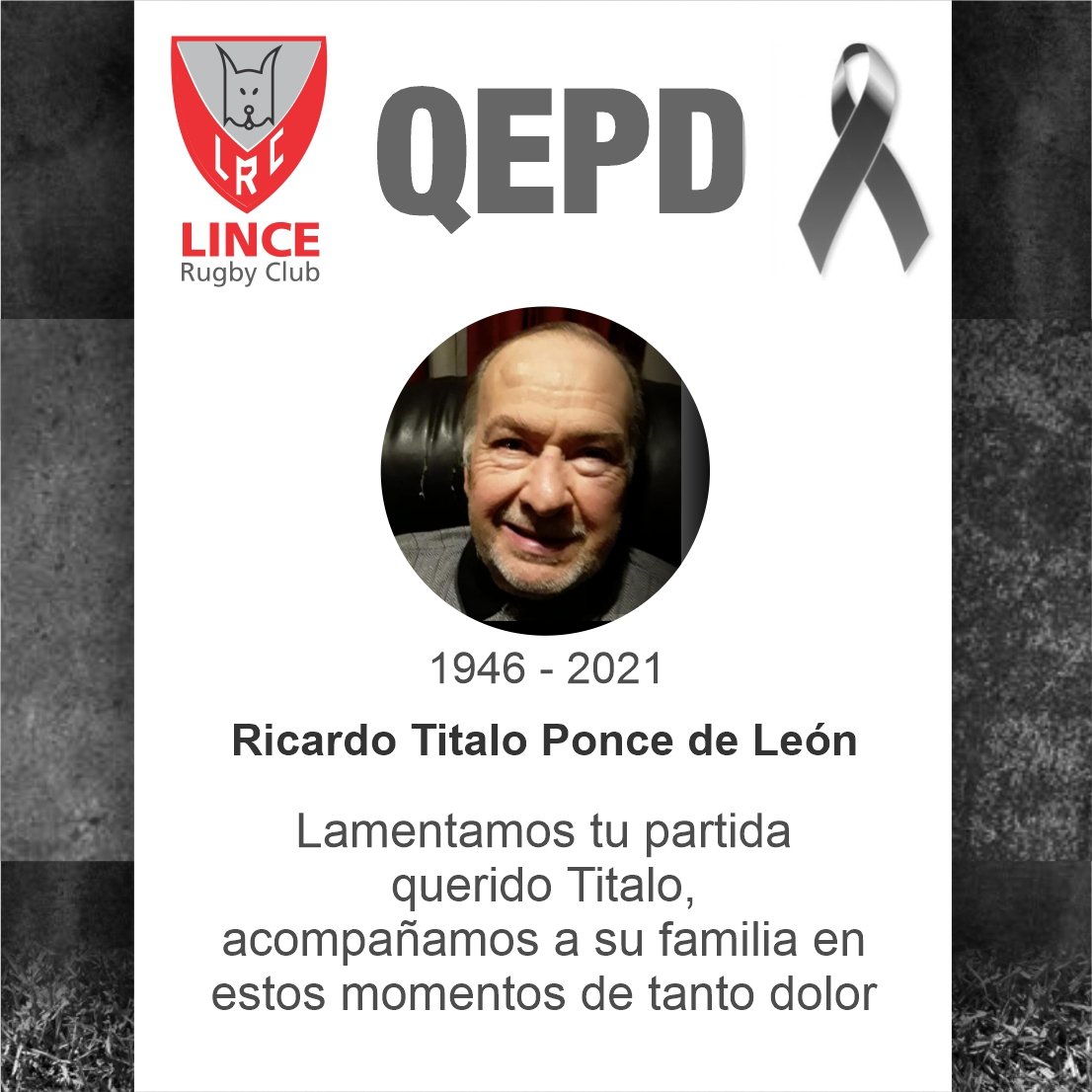 Adios al querido Titalo. Nuestro más sentido pesame a la familia Ponce de León.
