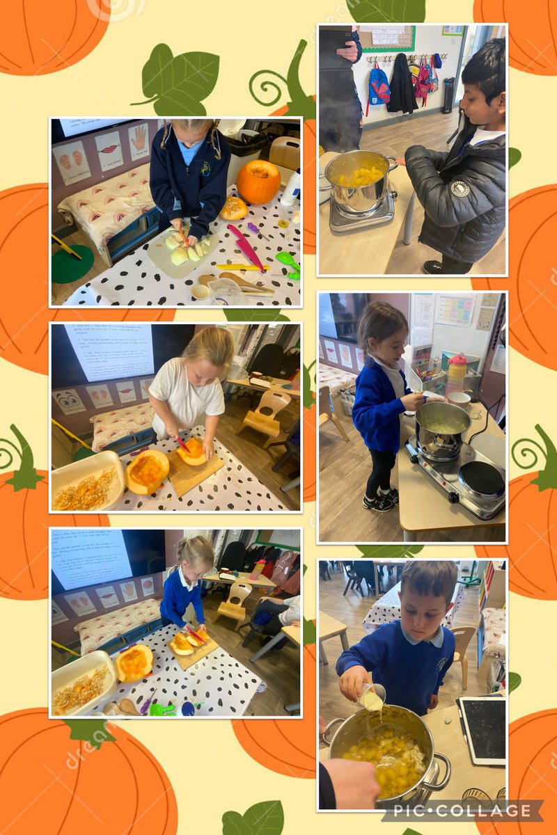 Over the last couple of weeks we have been reading the story ‘Pumpkin Soup’. Today in 2KR we made pumpkin soup and are going to be writing instructions this week about how we made it. Most children were brave enough to taste the soup, but we had a lot of funny faces pulled! 🎃🥣