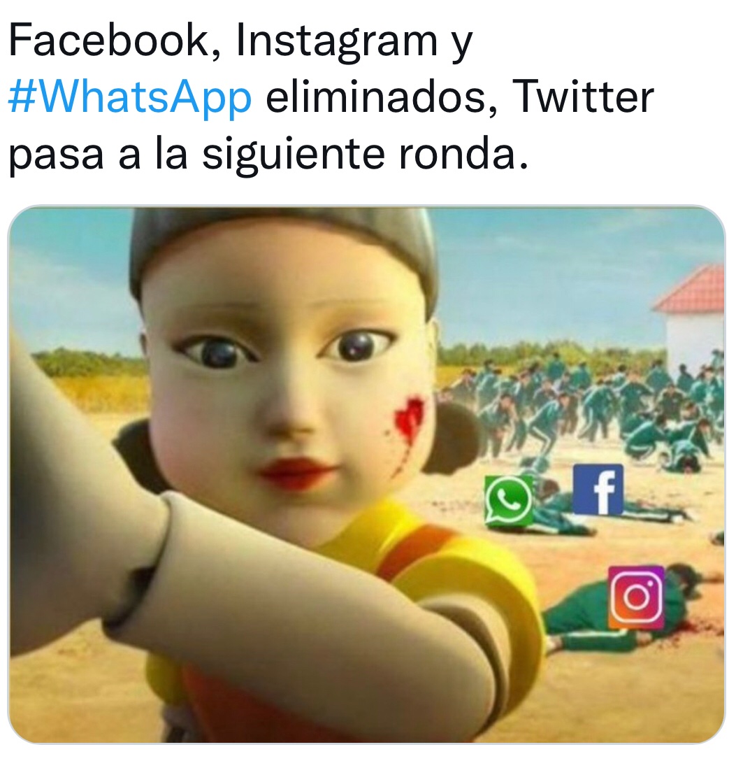 acearaujo's tweet photo. #WhatsApp #instagram #facebook han sido eliminados . Twitter pasa a la siguiente ronda 🤣 https://t.co/sjBuZz6kDK