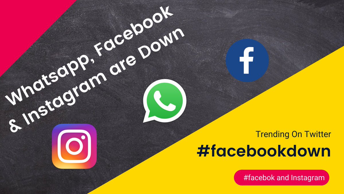 adsemu1's tweet photo. Whatsapp, Instagram and Facebook are down due to technical reasons. 
#facebookdown #instagramdown #whatsappdown
#instagram #facebook
#serverdown #facebookandinstagram https://t.co/uAkPTJcsa5