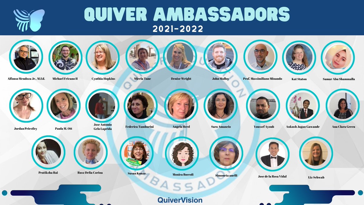 Congratulations to all of the 2021 @quivervision ambassadors! 

Join our Quiver Educator's Community on Facebook to share resources!

#QUIVER #AugmentedReality #VirtualReality #ARVRINEDU #EDINVR #METAINKBOOKS