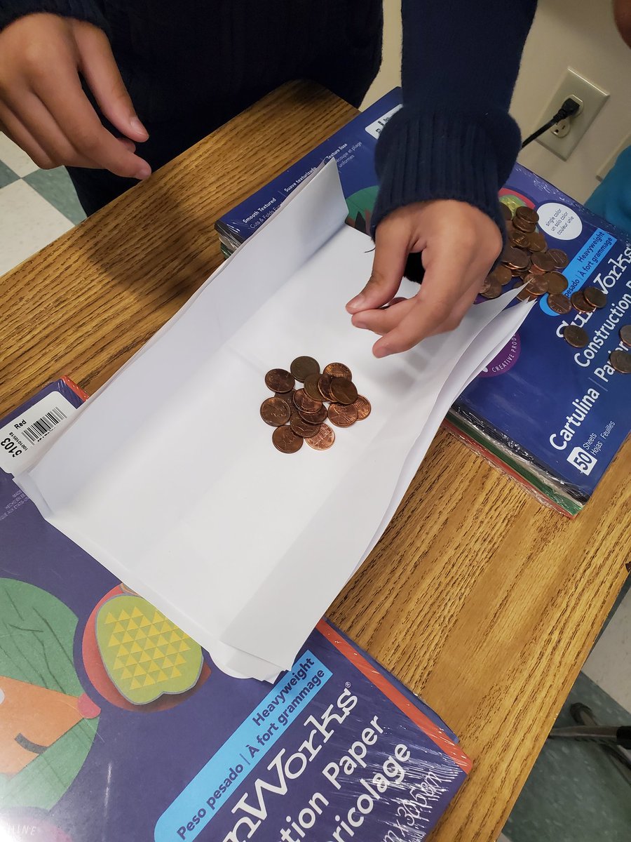 MsPepeLibrarian's tweet photo. 5th grade students are beginning to plan and test some of their ideas to build their bridges. They are using folding and layering to strengthen their foundations. 🌉
@CobanAndrew @s4_belleville @S8_Belleville #librarymediacenter #STEM #engineeringdesignprocess https://t.co/gL70QlEGIG