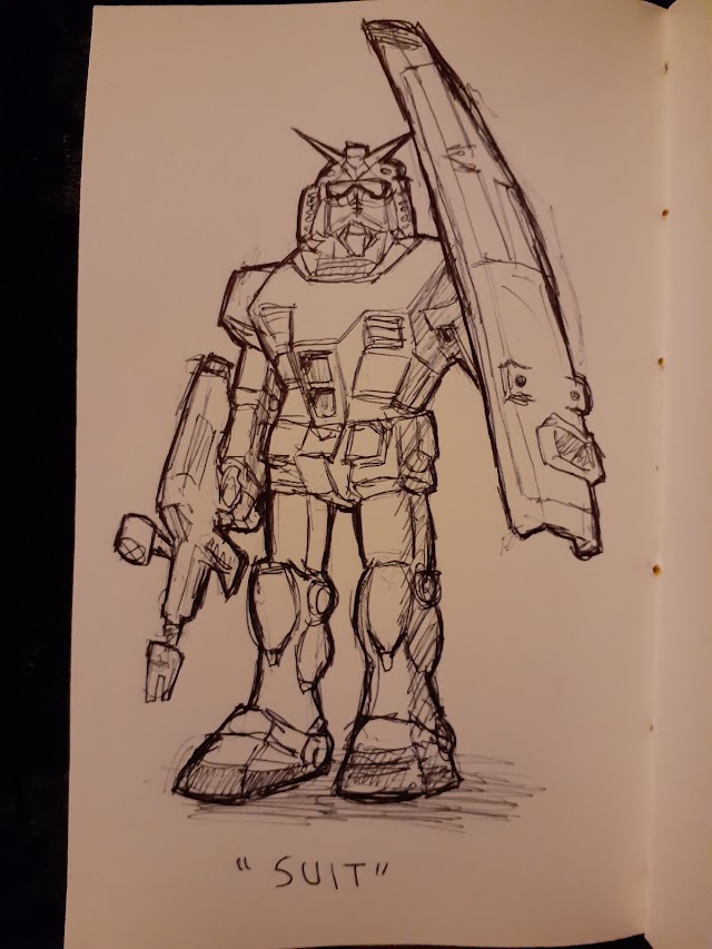 mindfaucet's tweet photo. I pulled out the old ballpoint pen to get some serious inking done this month. #inktober #suit https://t.co/cRWsN9kjAY
