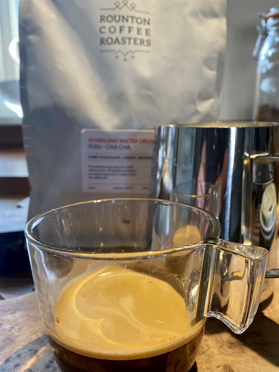 Thought I would die without coffee 😖 but here’s a game changer <a href="/RountonCoffee/">Rounton Coffee</a> #decaff #springwaterwash