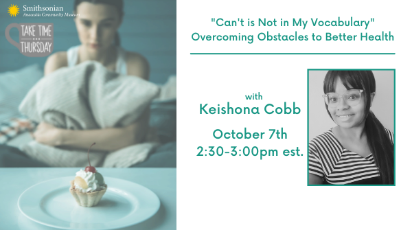 SmithsonianACM's tweet photo. Change is hard.
Join Dental Health Assistant, @keishonacobb as she shares her tried and true formula to overcome obstacles in this week’s #TakeTimeThursday Webinar at 2:30 PM EST.
✔️ RSVP, now to learn how she was able to make a major life change: https://t.co/L7KMiTsfCj https://t.co/jWNXdMiAfe