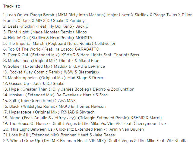 MKMDirty's tweet photo. 3/3
#HOF200 Part. 3
Tracks: @DillonFrancis @Skrillex @themademonster @DimatikMusic @arminvanbuuren @dimitrivegas @likemike @Jauzofficial @OllyJames @GARABATTO @PegboardNerds y mas!
https://t.co/Z006oC84d1
#PureRavers https://t.co/QWDWBF8b31
